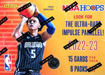 2022 2023 Panini HOOPS Basketball Blaster Box of Packs (90 Cards) with Possible Exclusive Inserts including Rise and Shine Memorabilia Cards