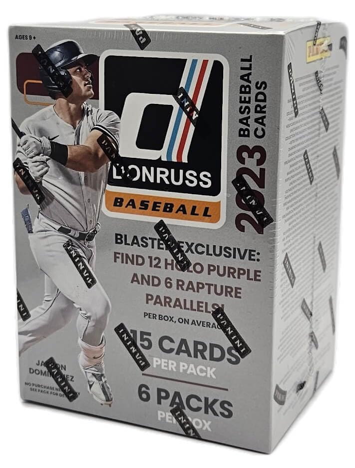 2023 Panini Donruss Baseball Factory Sealed 6 Pack Blaster Box - 90 Baseball Trading Cards