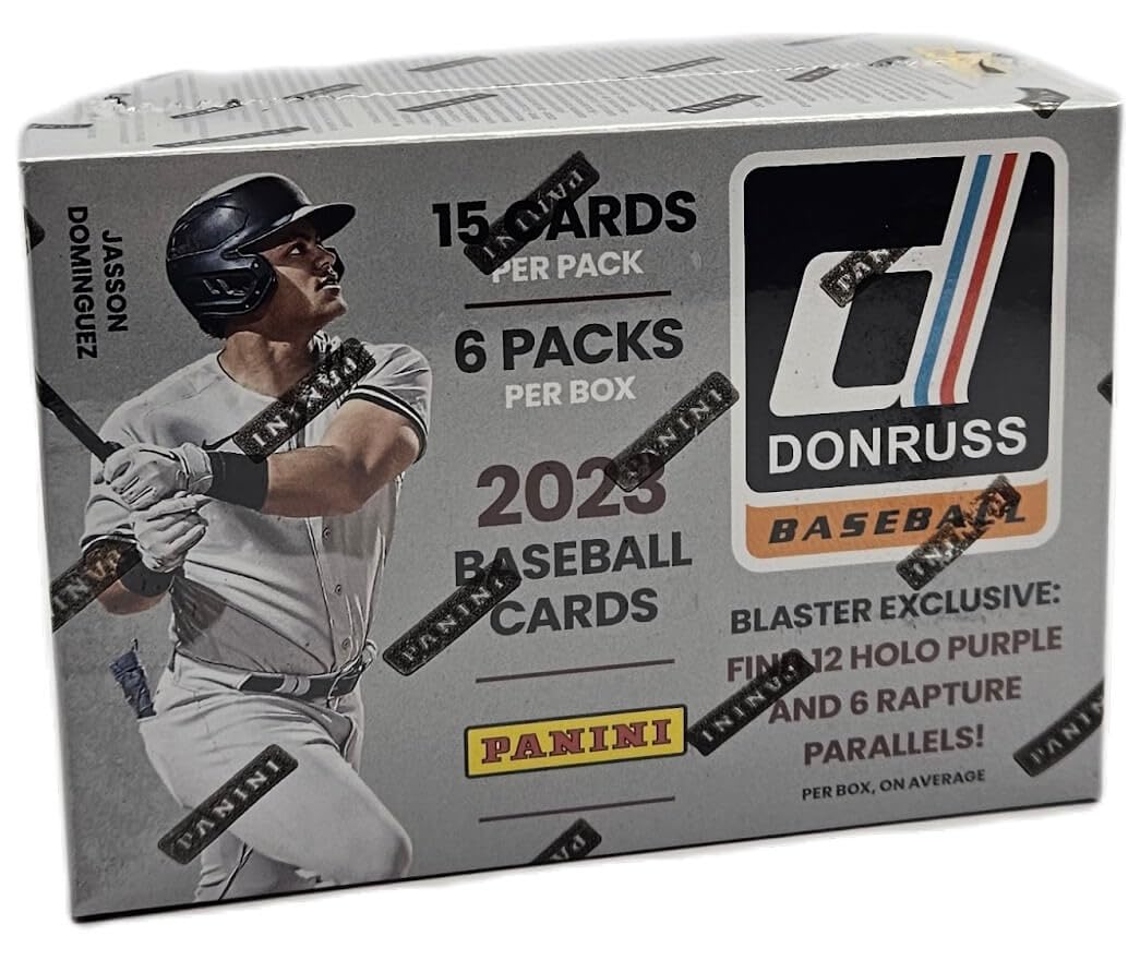 2023 Panini Donruss Baseball Factory Sealed 6 Pack Blaster Box - 90 Baseball Trading Cards