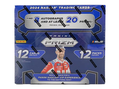 2024 Panini Prizm NASCAR Racing Hobby Trading Card Box (3 Autographs Per Box)